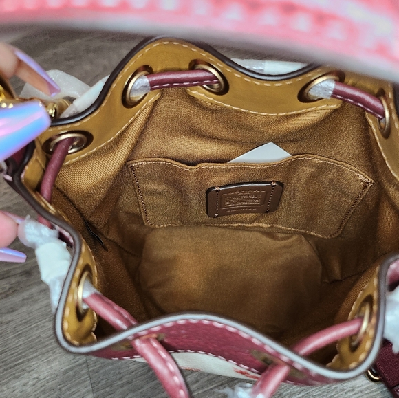 Coach Crossbody Bucket Bag - Picture 8 of 10